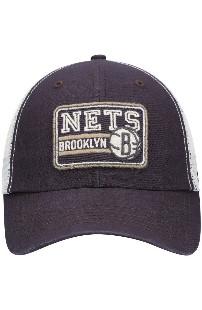 '47 Men's '47 Charcoal Brooklyn Nets Off Ramp Trucker Snapback Hat, Alternate, color,
