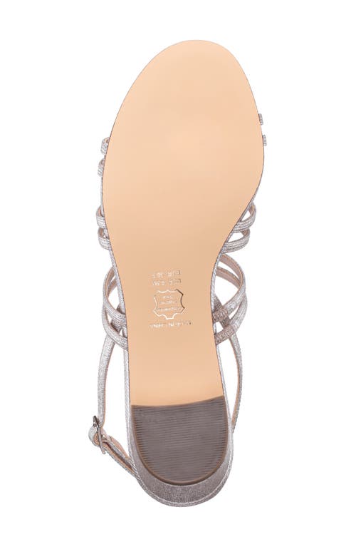 Nina Gladys Slingback Sandal In Platino