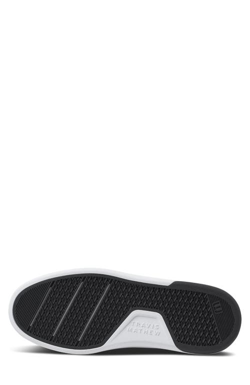 Travismathew The Modern Knit Slip-on Sneaker In Heather Black