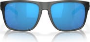 Costa Del Mar Spearo 59mm Polarized Mirrored Rectangular Sunglasses