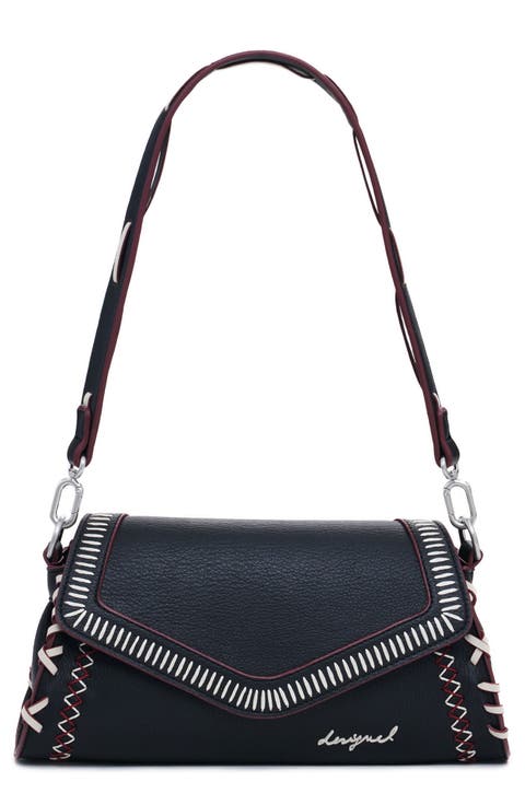 Faux Leather Shoulder Bag