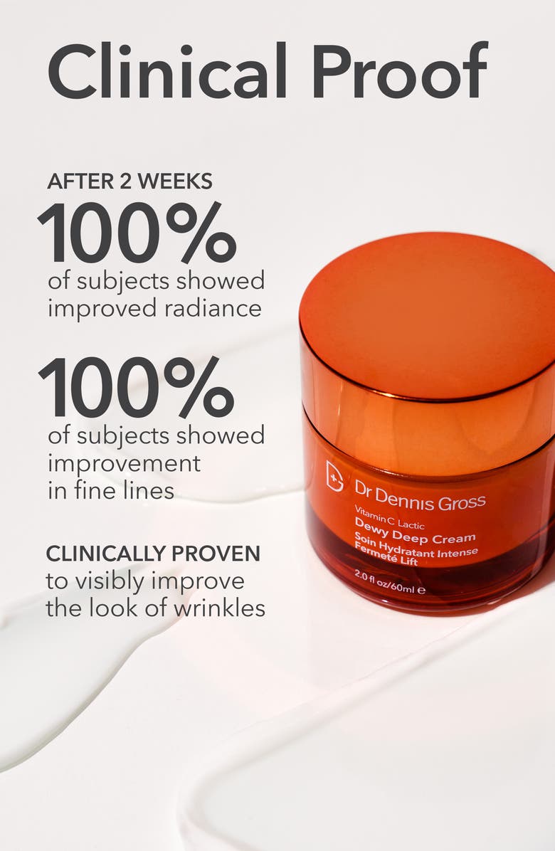 Dr. Dennis Gross Skincare Vitamin C Lactic Dewy Deep Cream Duo $154 Value, Alternate, color,