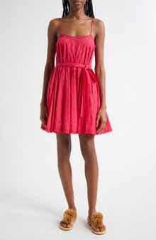 Ulla Johnson Beatriz Dot Jacquard Cotton Dress