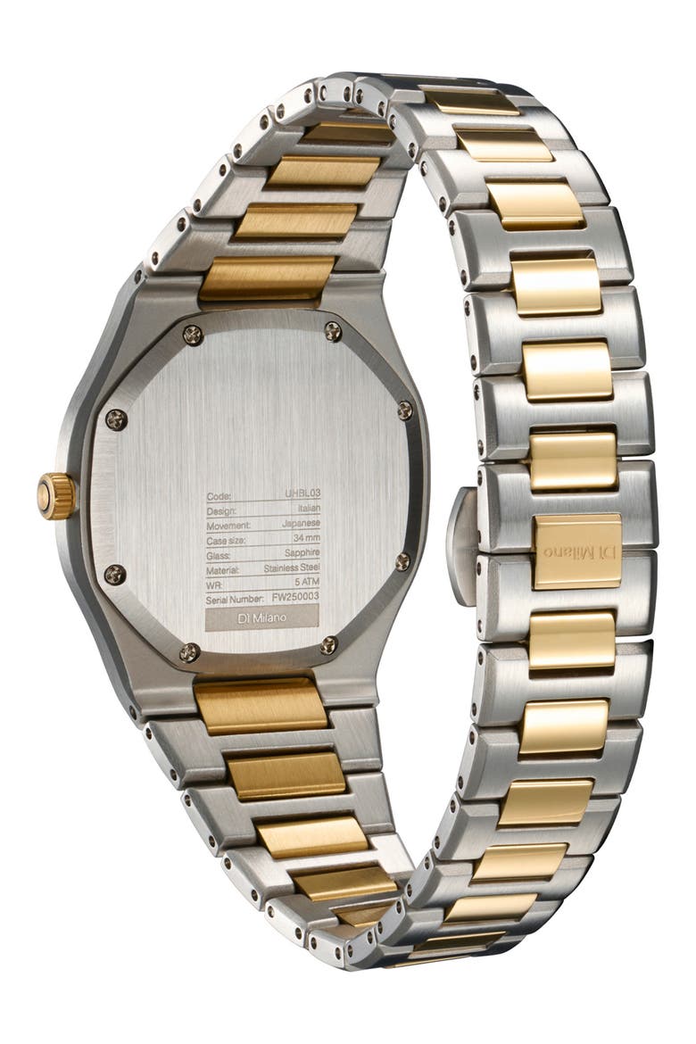 Ultra Thin Bracelet Watch, 34mm, Alternate, color, SILVER