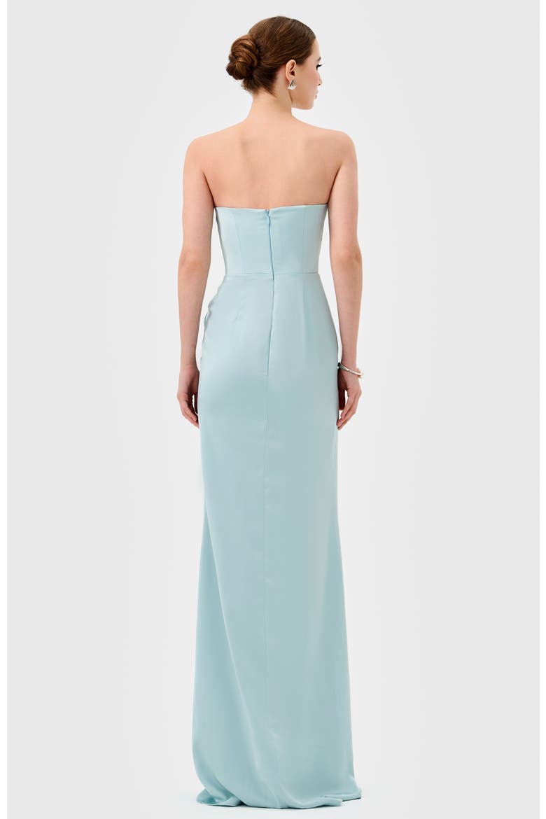Sereya Strapless Gown, Alternate, color, BLUE