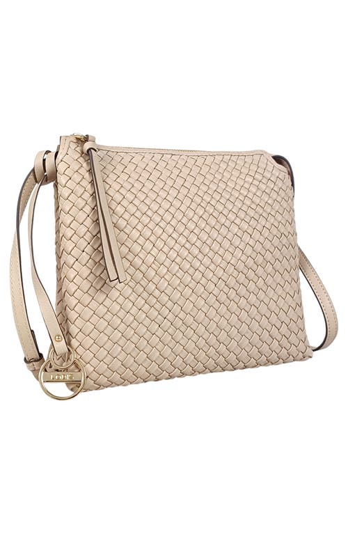 Lodis Maddie Woven Crossbody Bag In Brown