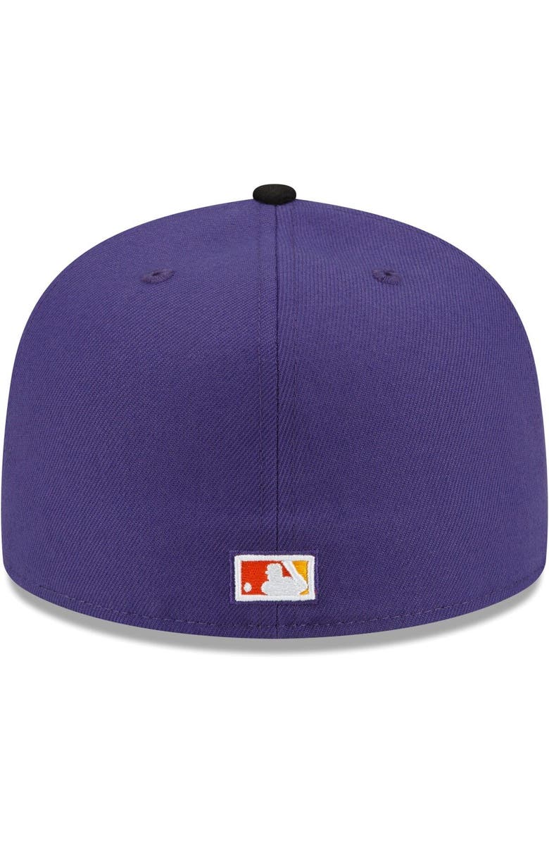 New Era Men's New Era x Just Don Purple Arizona Diamondbacks 59FIFTY Fitted Hat, Alternate, color,