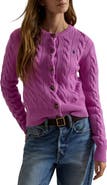 Polo Ralph Lauren Cable Knit Wool & Cashmere Cardigan