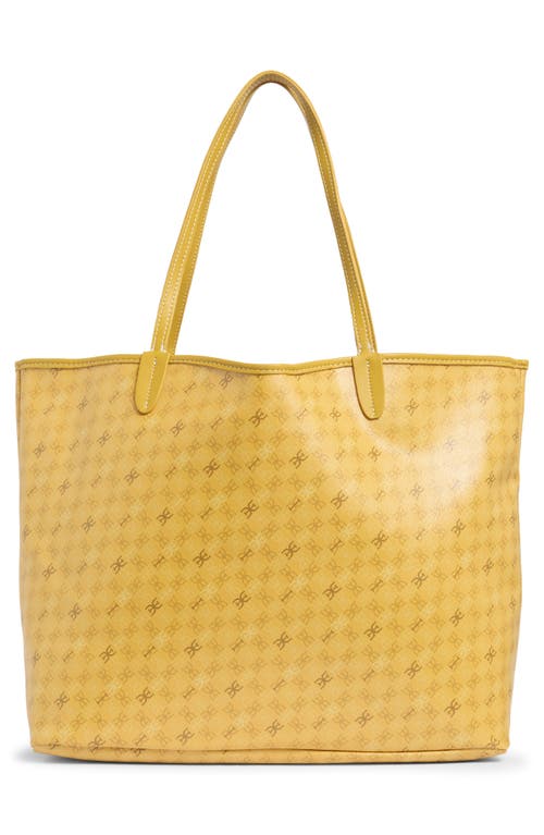 Sam Edelman Harper Monogram Large Shopper Tote Bag In Yellow