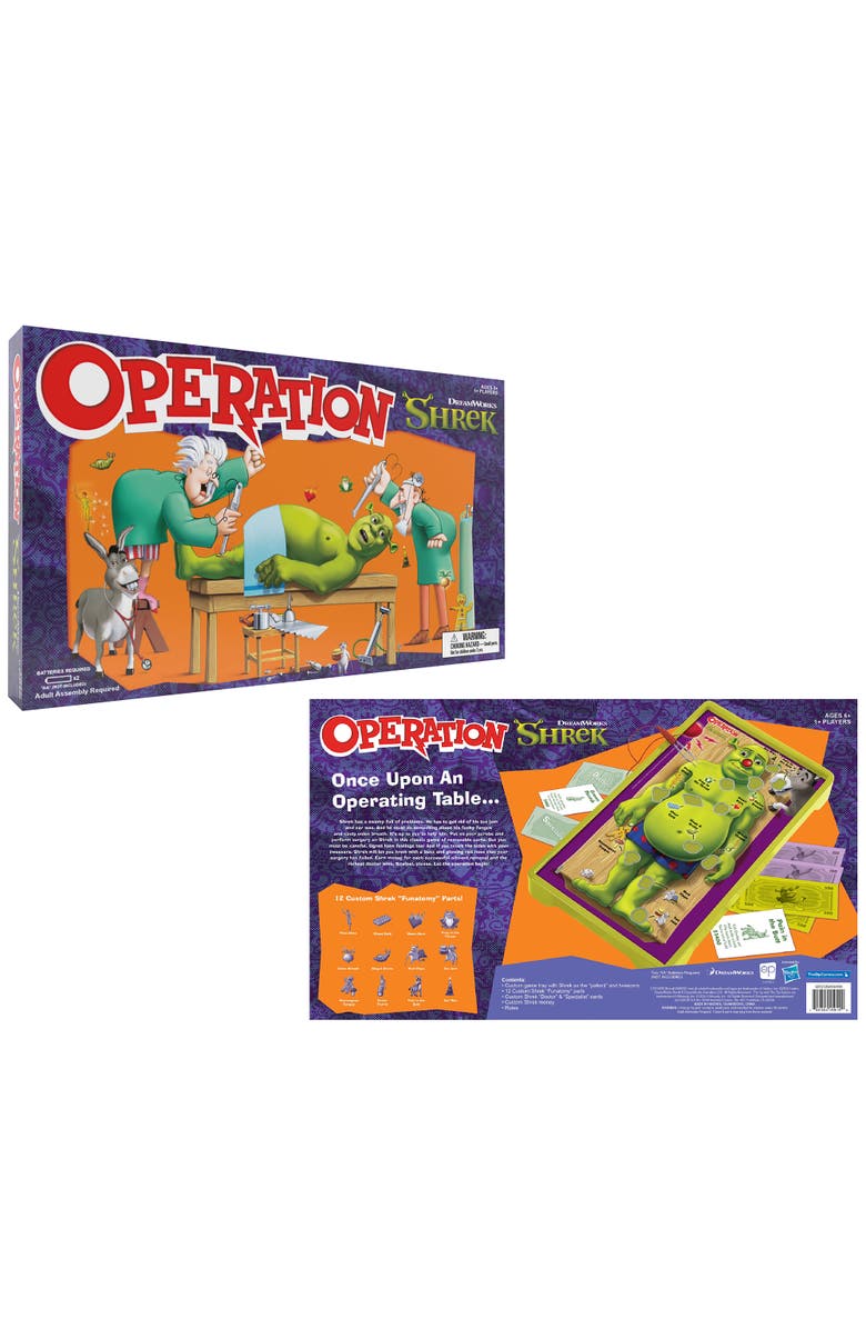 Operation Shrek Silly Skill Board Game, Alternate, color, Multicolored