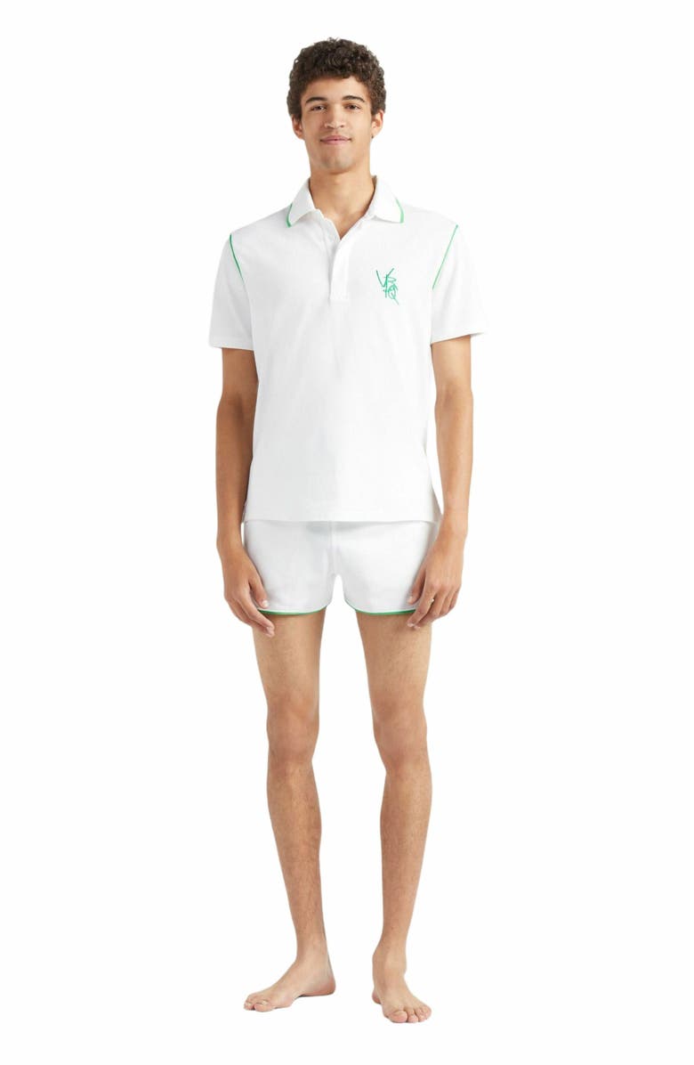 Vilebrequin Men's VBQ Line Pique Cotton Polo, Main, color, 