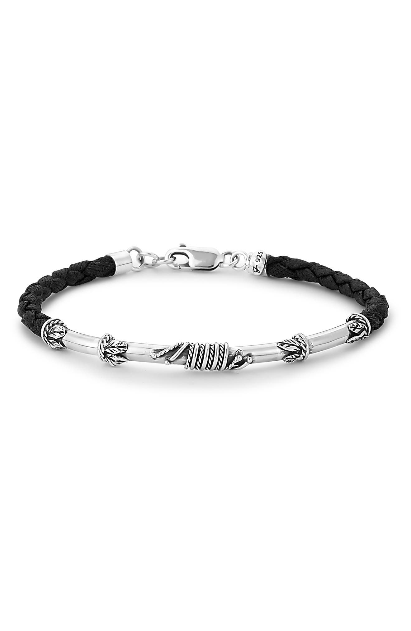 SAMUEL B. Leather Bar Bracelet