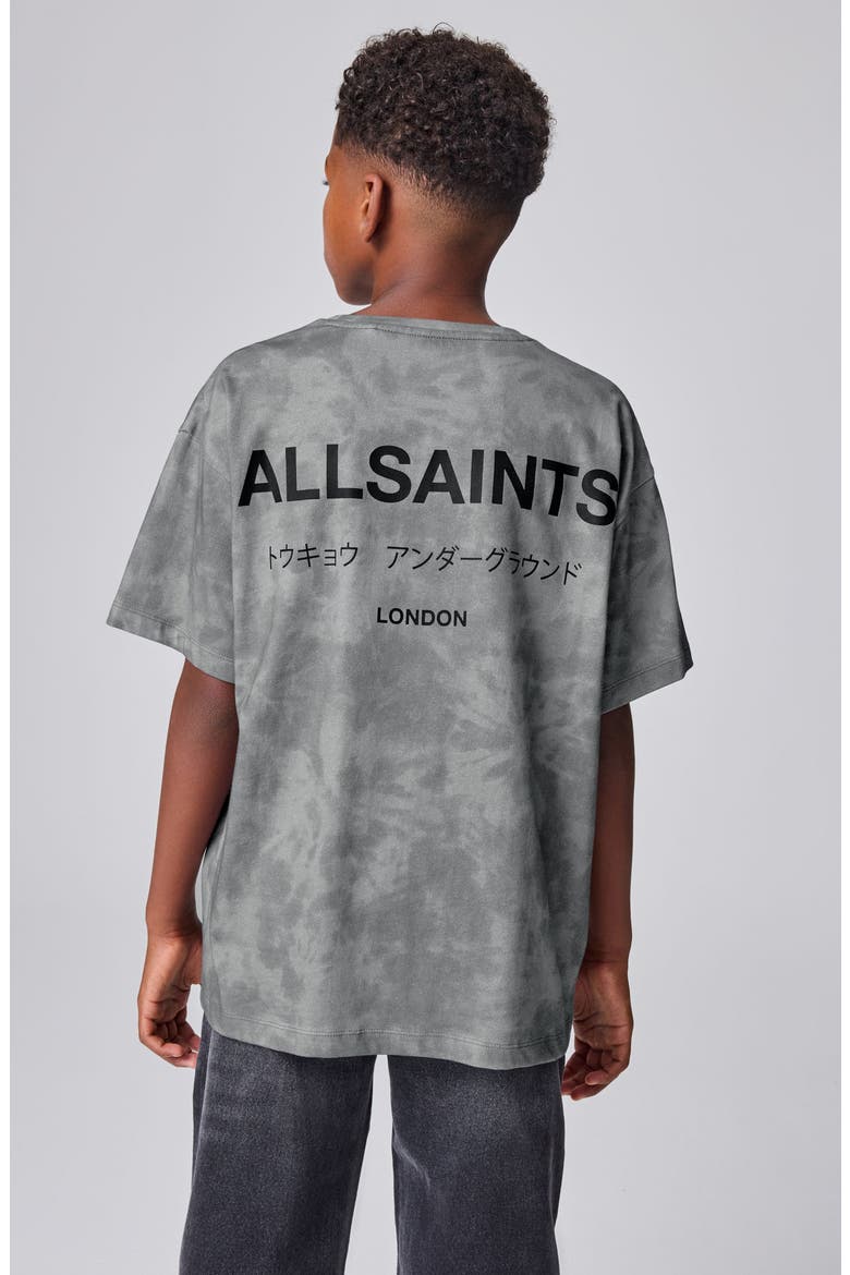 Kids' Underground Tie Dye Graphic T-Shirt, Alternate, color, GREY