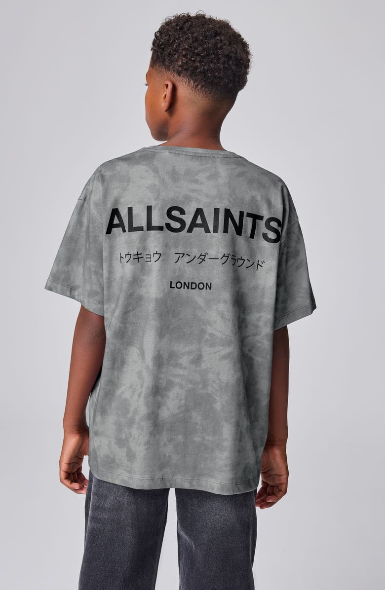 smALLSAINTS by ALLSAINTS Kids' Underground Tie Dye Graphic T-Shirt, Alternate, color, Grey