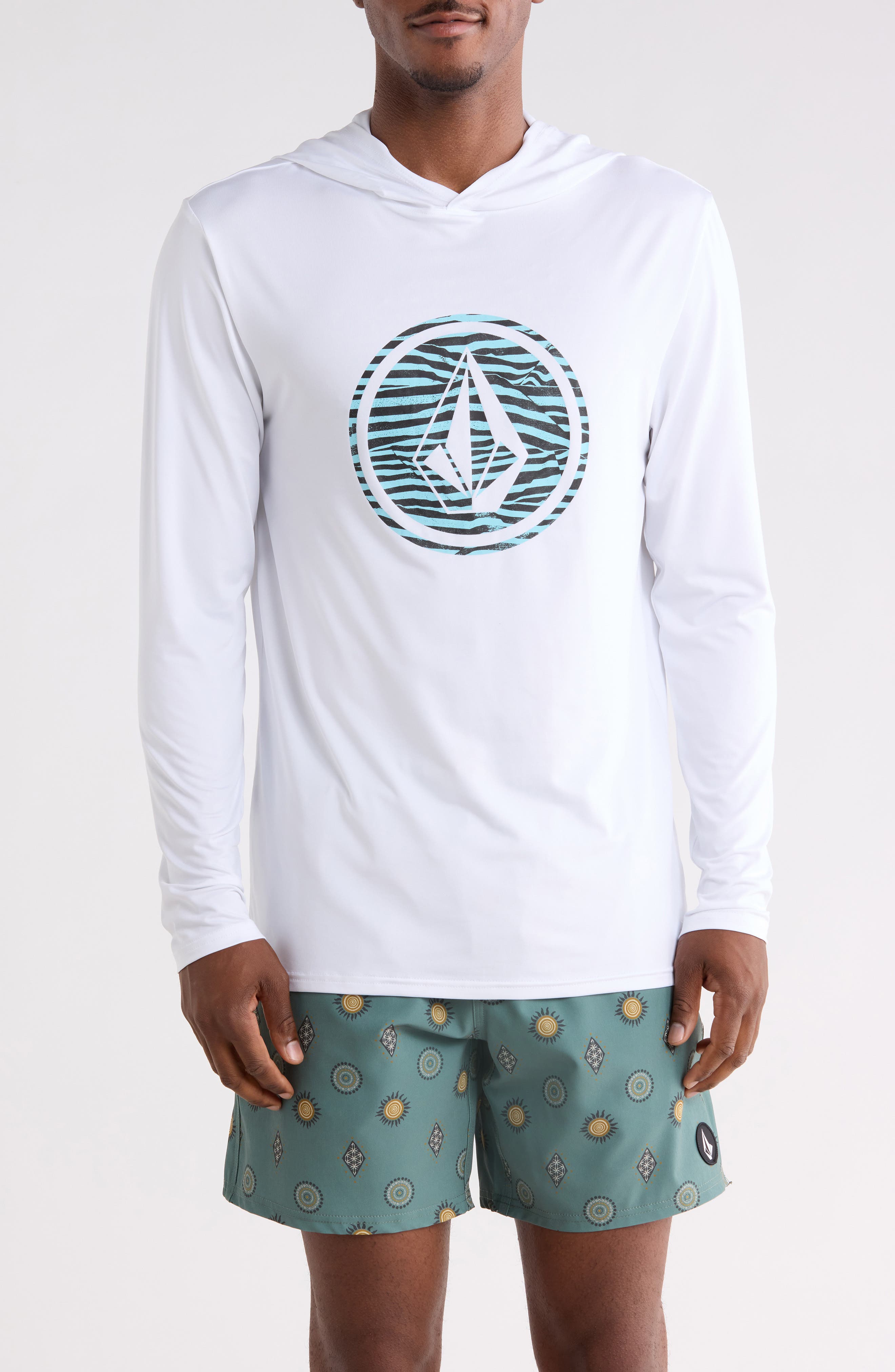 Volcom Crawdad Hooded Long Sleeve Graphic T-shirt