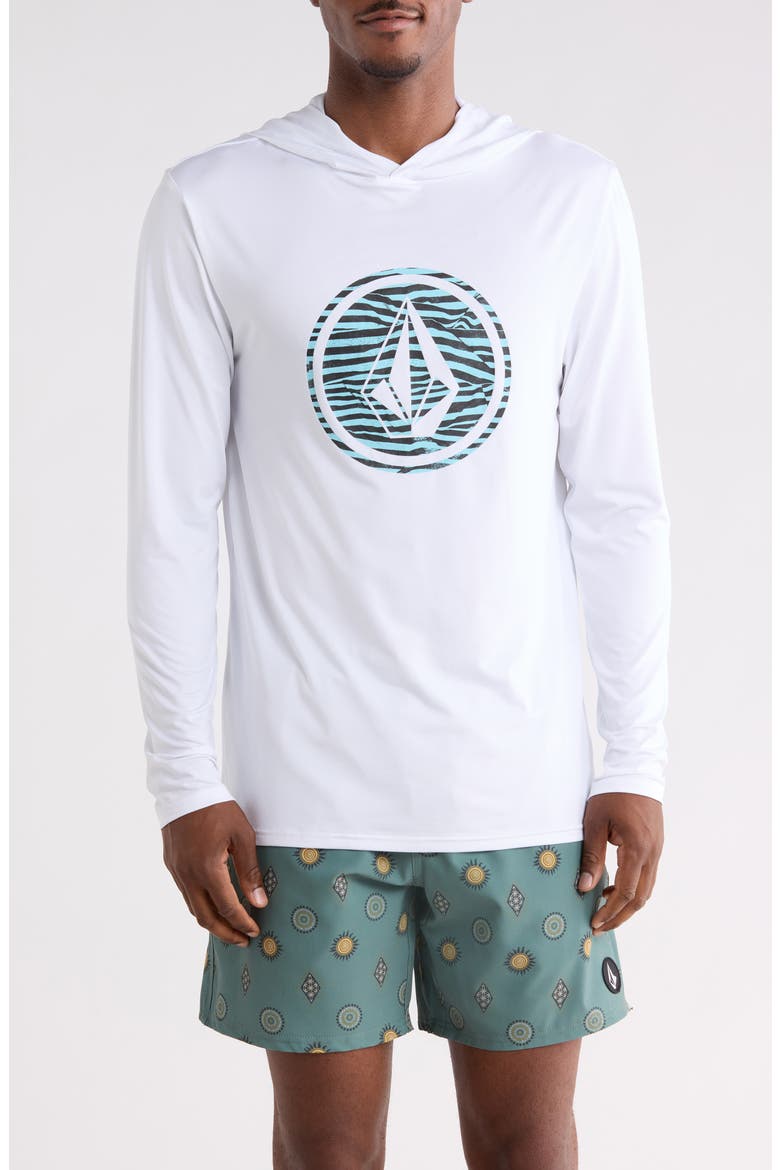 Crawdad Hooded Long Sleeve Graphic T-shirt, Main, color, WHITE