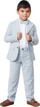 Hope & Henry Boys' Organic Seersucker Suit Pant, Toddler