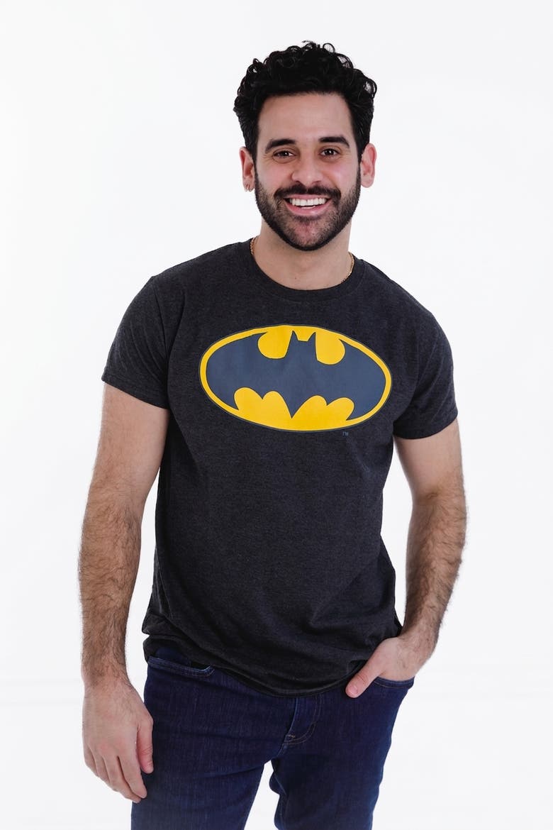 Justice League T-Shirt, Alternate, color, Batman Charcoal