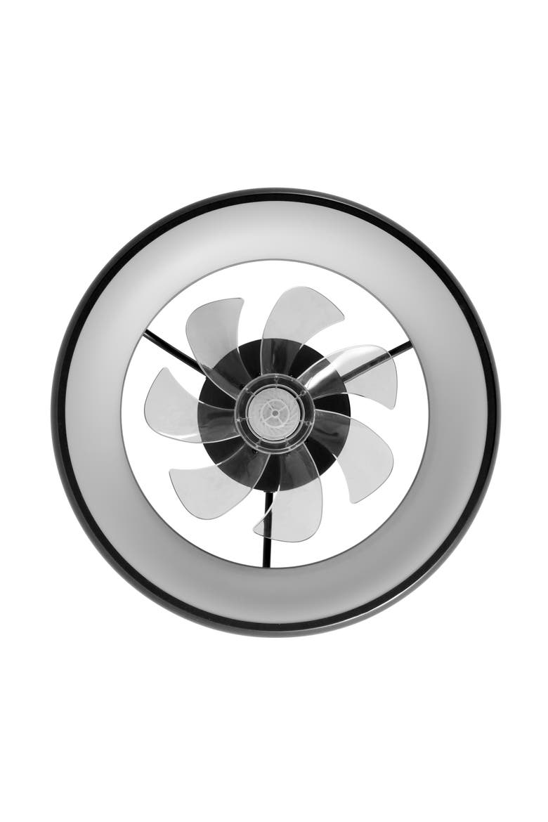 Loren 20" Modern Contemporary 6-Speed Metal Mobile-App/Remote-Controlled Dimmable Smart Integrated LED Ceiling Fan, Alternate, color, Black