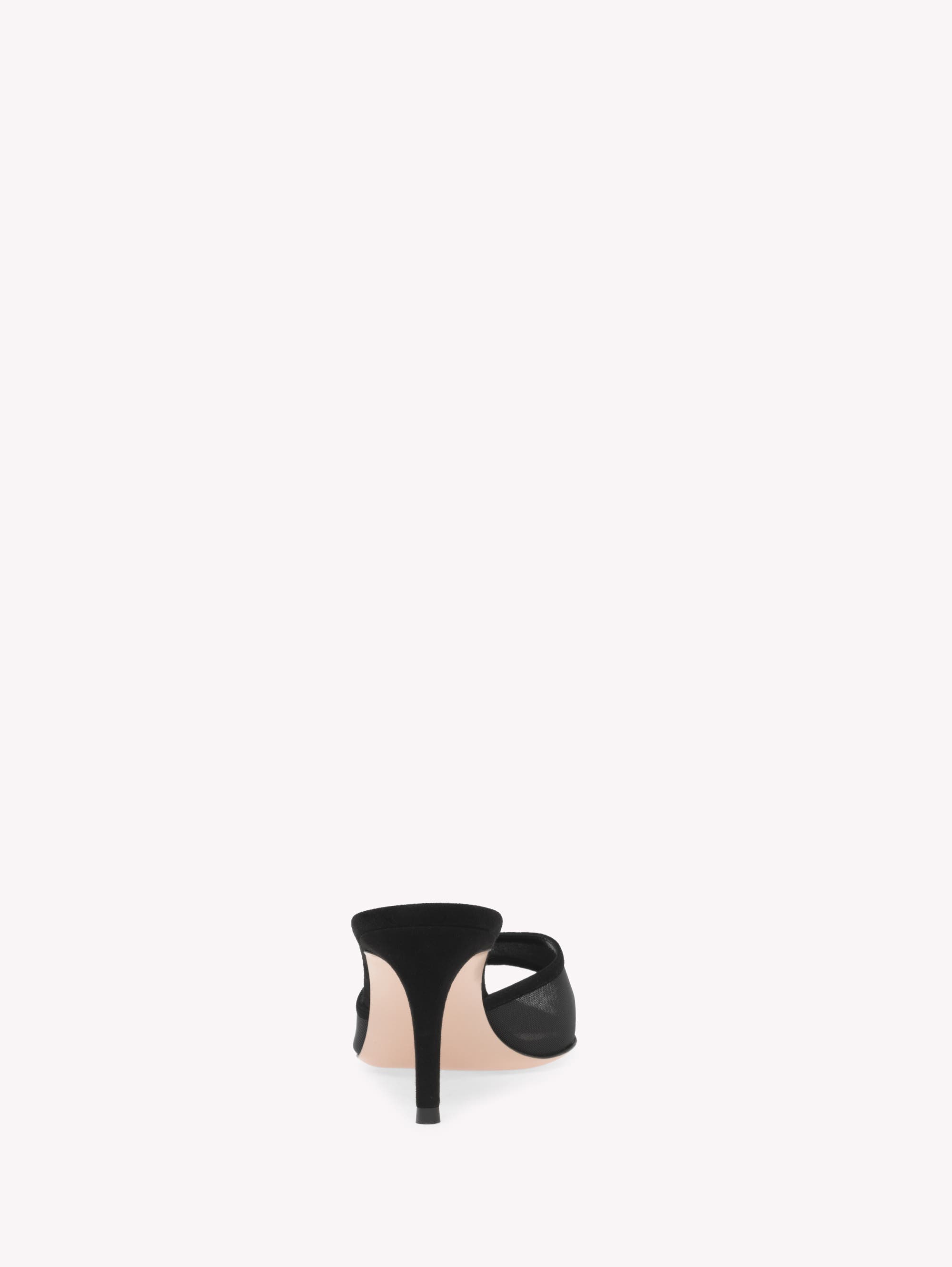 Gianvito Rossi Dorotea Mule 70, Alternate, color, Black Fabric And Suede