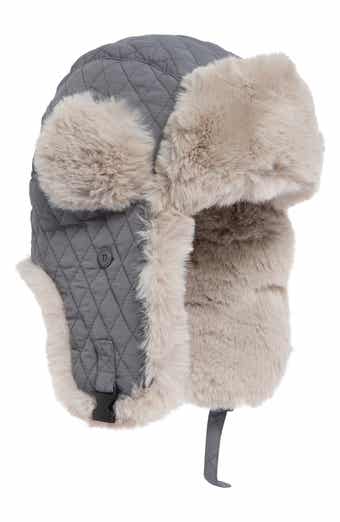 Quilted Faux Fur Trooper Hat