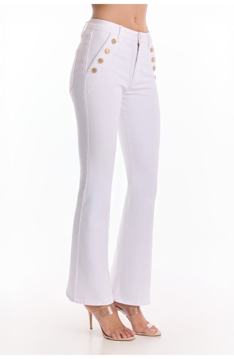 The Noli Shop Allegra Bootcut Jean, Main, color, White