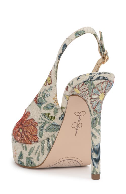 Jessica Simpson Sibilla Slingback Platform Sandal In Multi