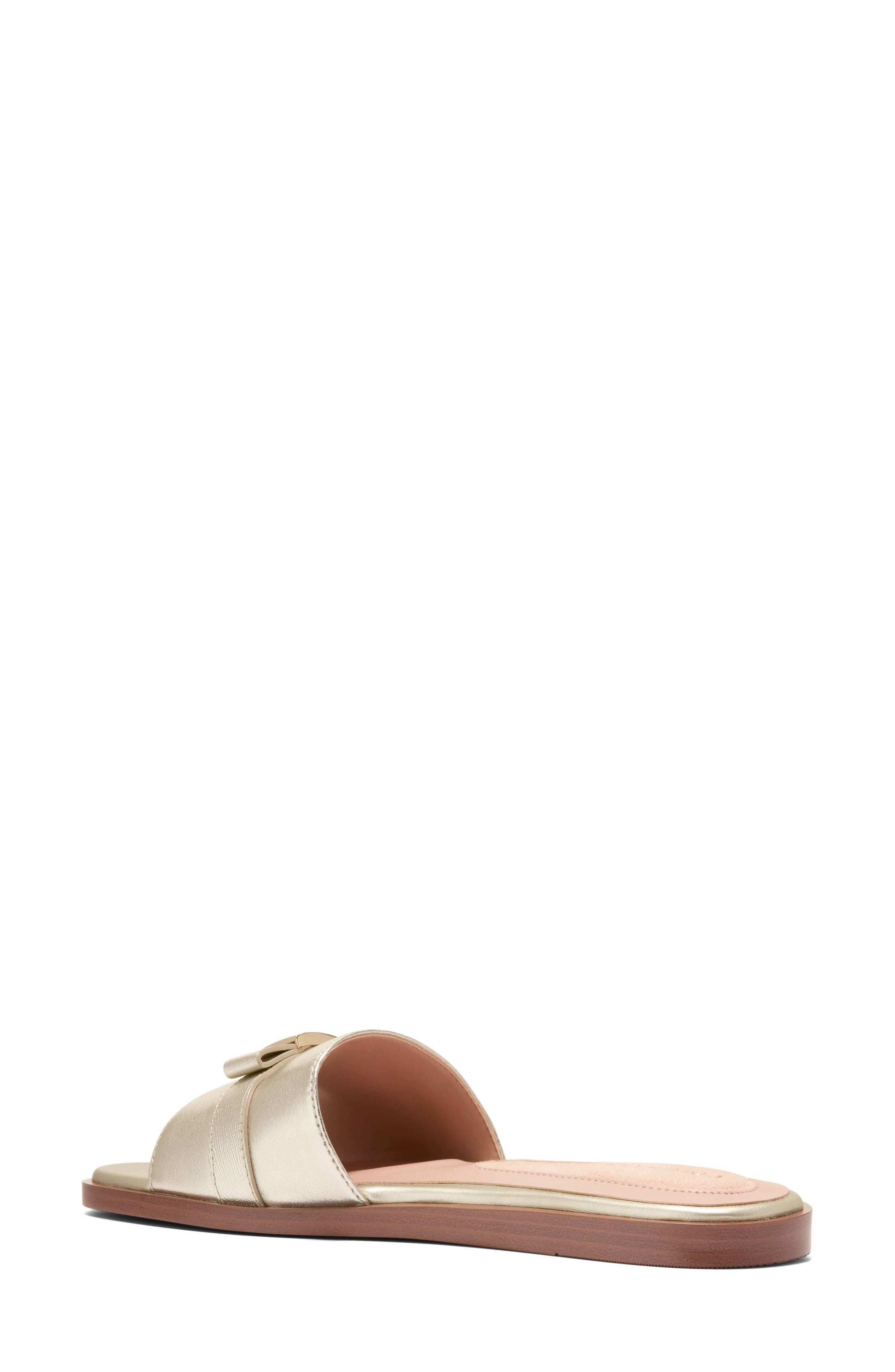 Go-To Emalia Slide Sandal, Alternate, color, SOFT GOLD LEATHER