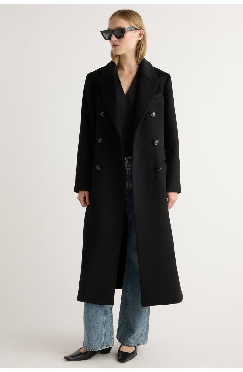 Modern Citizen Ravenna Wool-Blend Maxi Coat, Alternate, color, Black