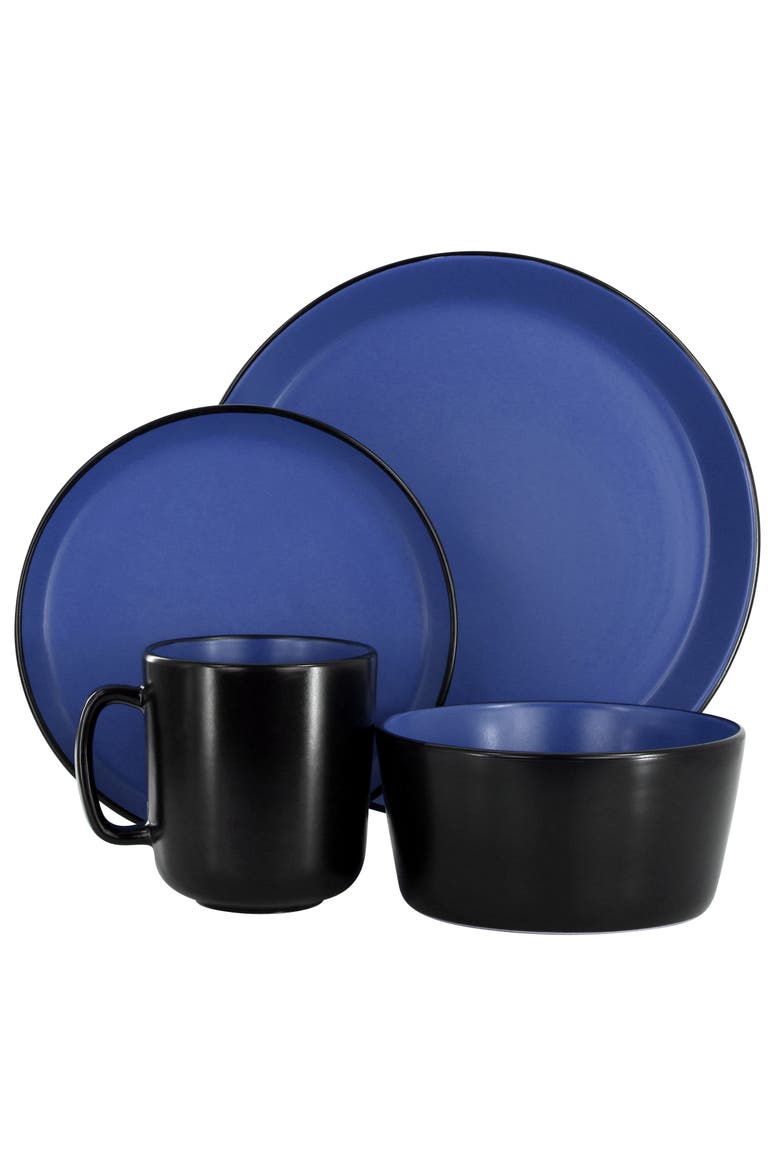 Bacarra 16 Piece Stoneware Dinnerware Set, Alternate, color, Blue