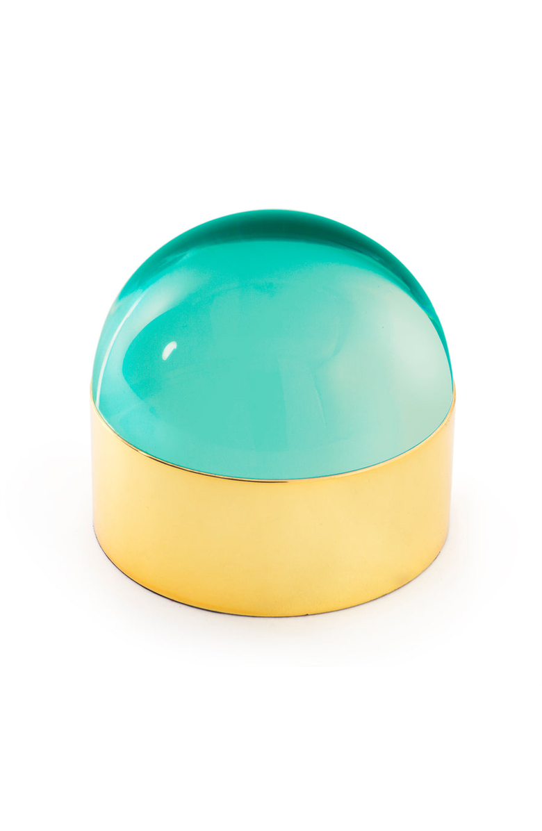 Jonathan Adler Brass Globo Box, Main, color, 