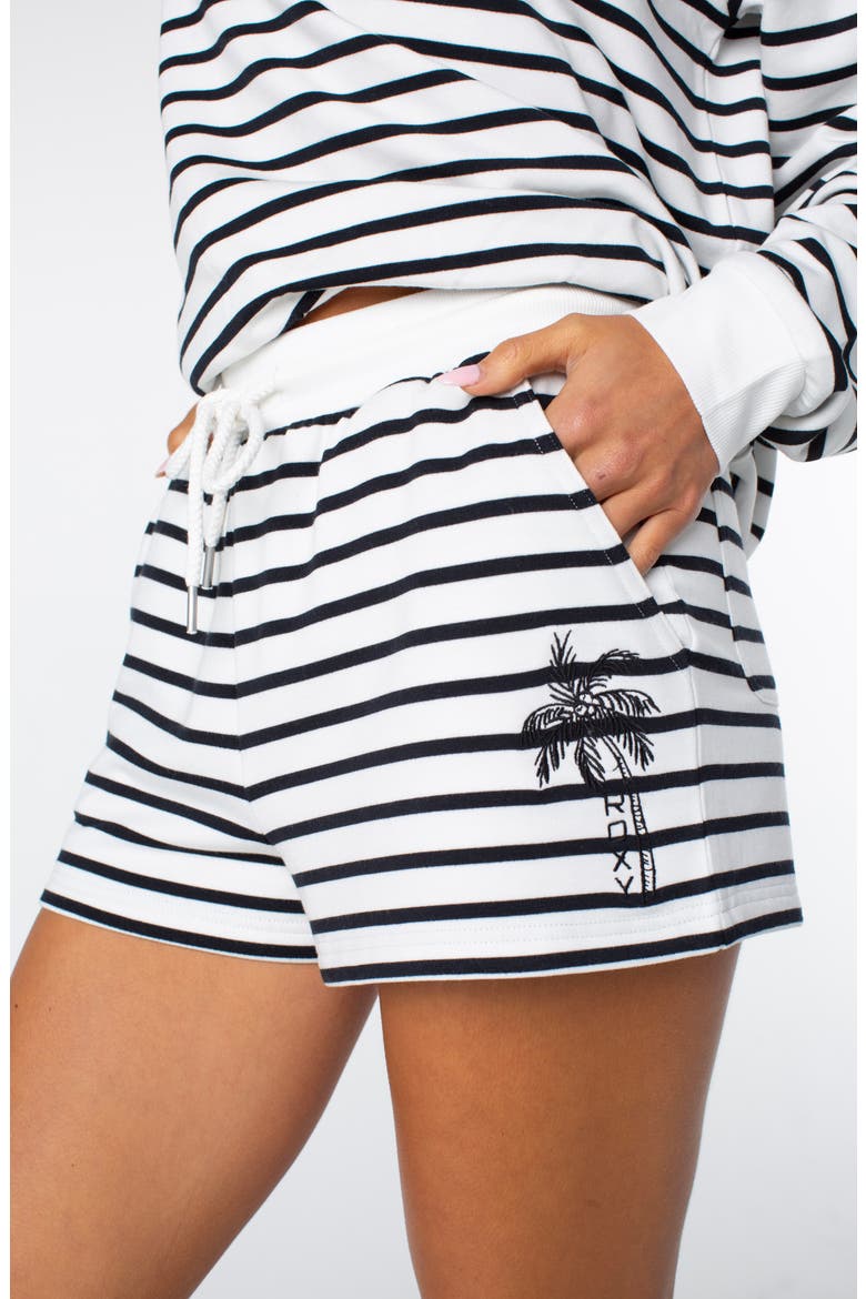 Surfing by Moonlight Striped Shorts, Alternate, color, ANTHRACITE