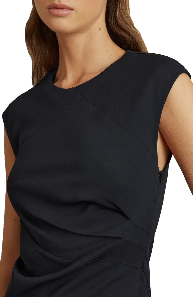 Reiss Francesca Pleated Midi Dress, Alternate, color, Navy