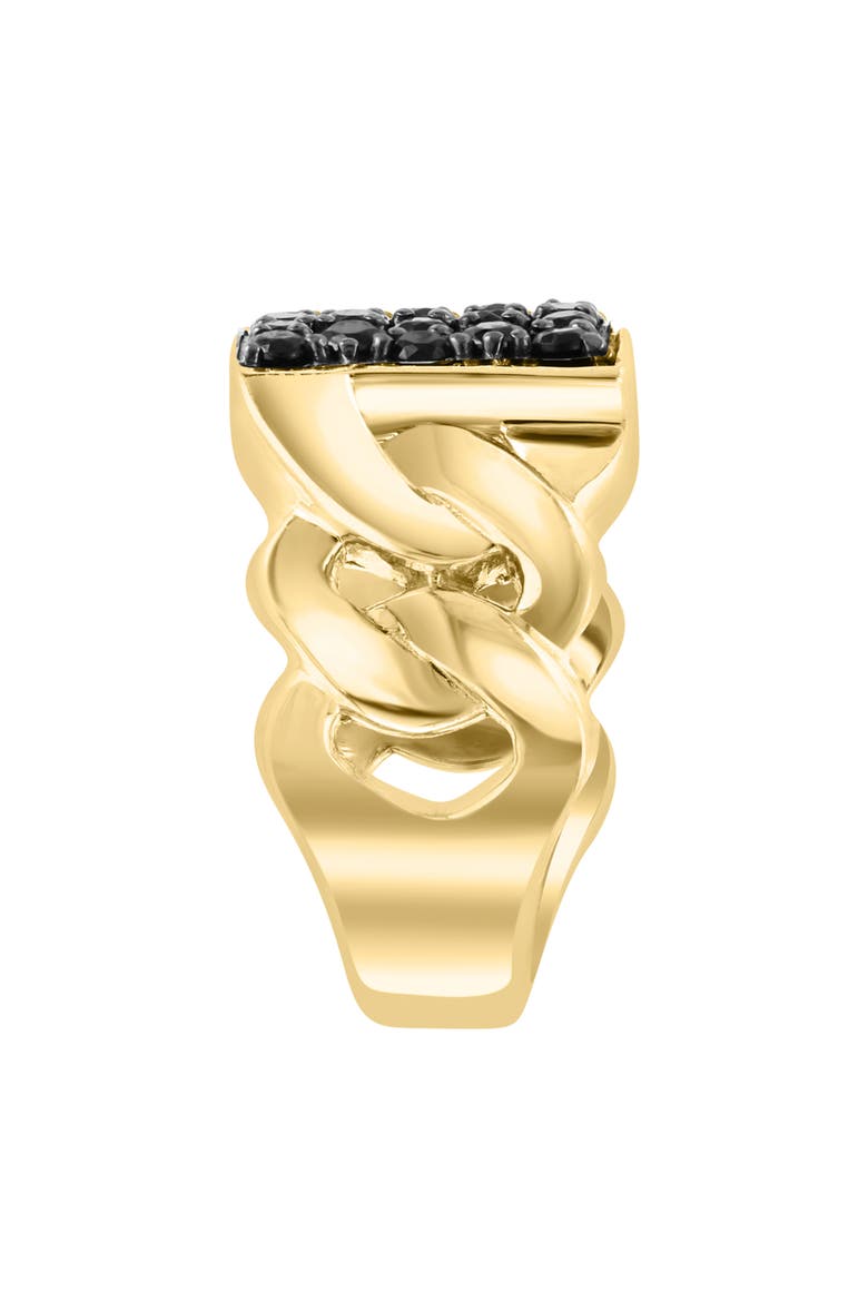 Men's Black Spinel Ring, Alternate, color, BLACK