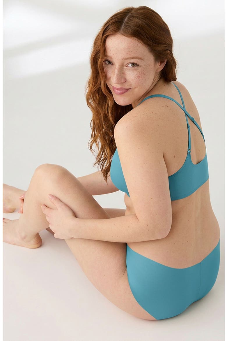 The True Body Triangle Convertible Strap Bralette, Alternate, color, DRAGONFLY