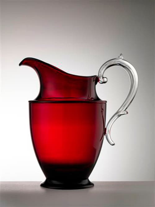 Mario Luca Giusti Federica Acrylic Pitcher, Red In Red