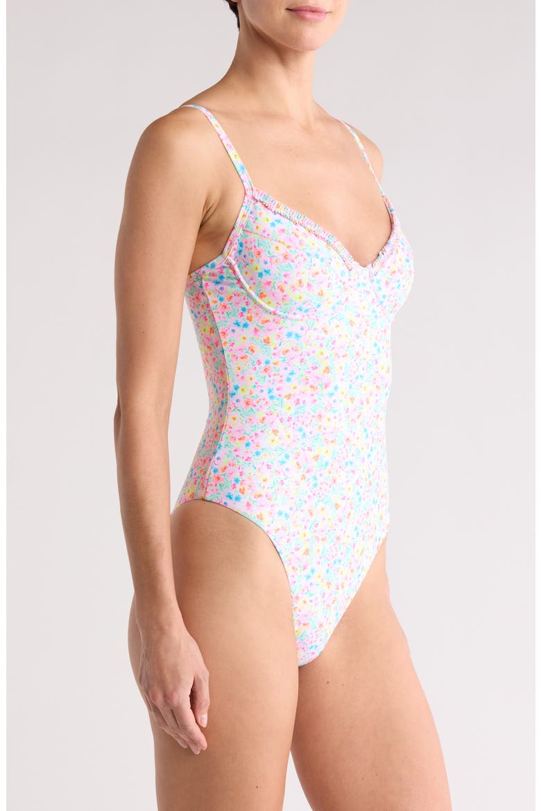 Double Ruffle Underwire One-Piece, Alternate, color, MOONFLOWER