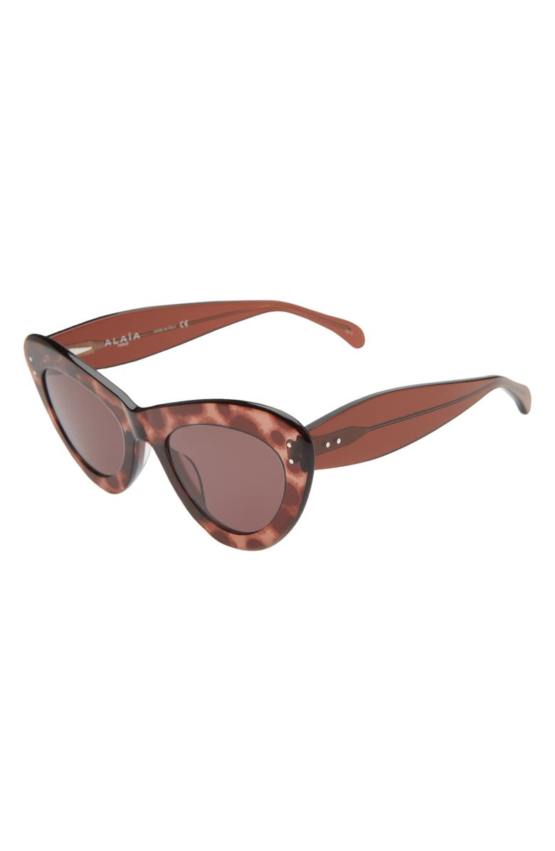 Alaïa 52mm Cat Eye Sunglasses, Alternate, color,