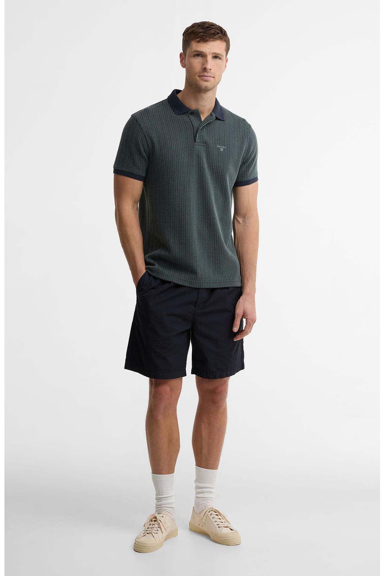 Harworth Textured Stripe Cotton Polo, Alternate, color, DARK NAVY