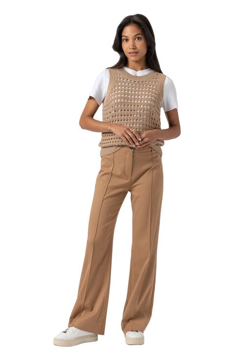 Women's Brown High-Waisted Pants & Leggings