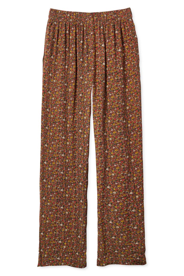Somerset Floral Print Pants, Alternate, color, TWIG