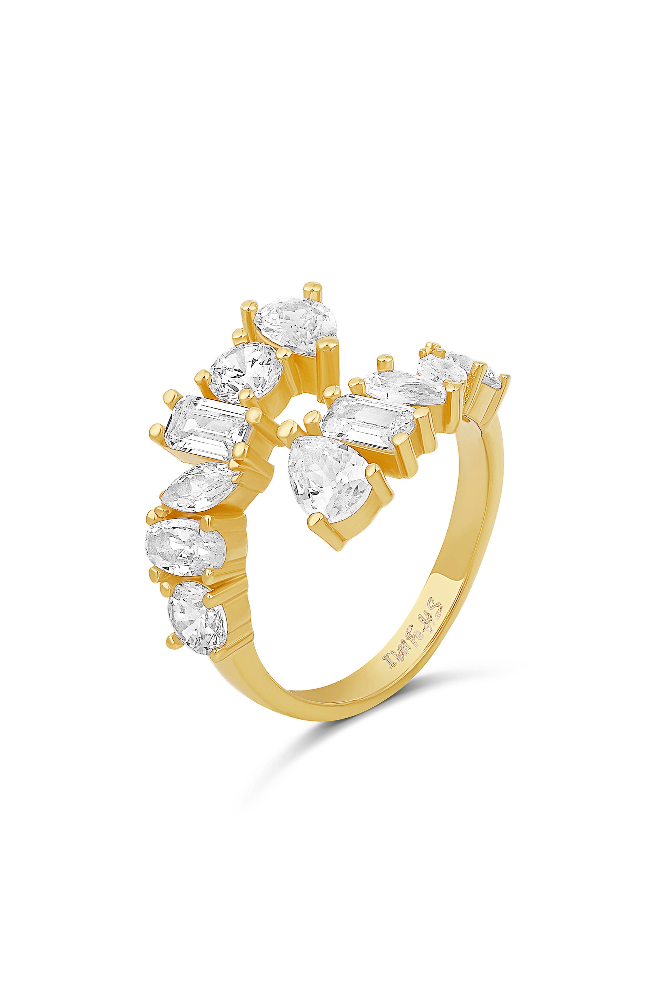 GOLD/ WHITE STONE