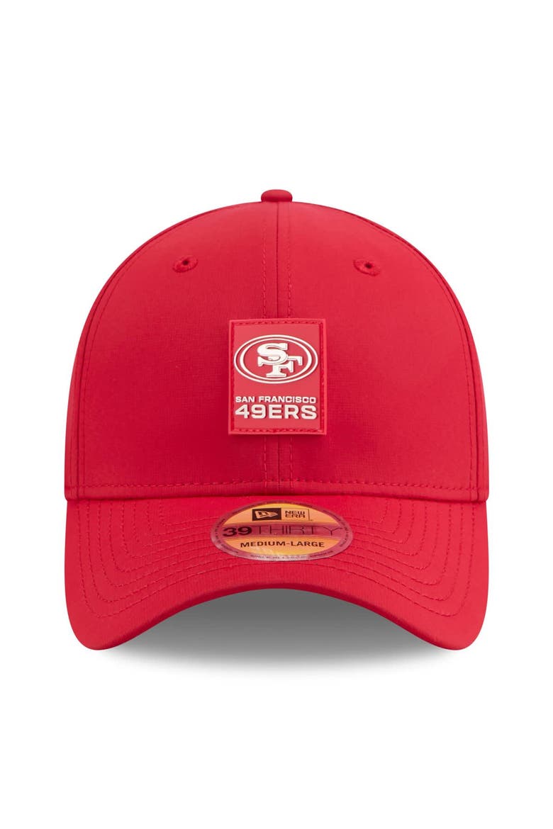 Men's New Era Scarlet San Francisco 49ers 2025 Sideline 39THIRTY Flex Hat, Alternate, color, Scarlet