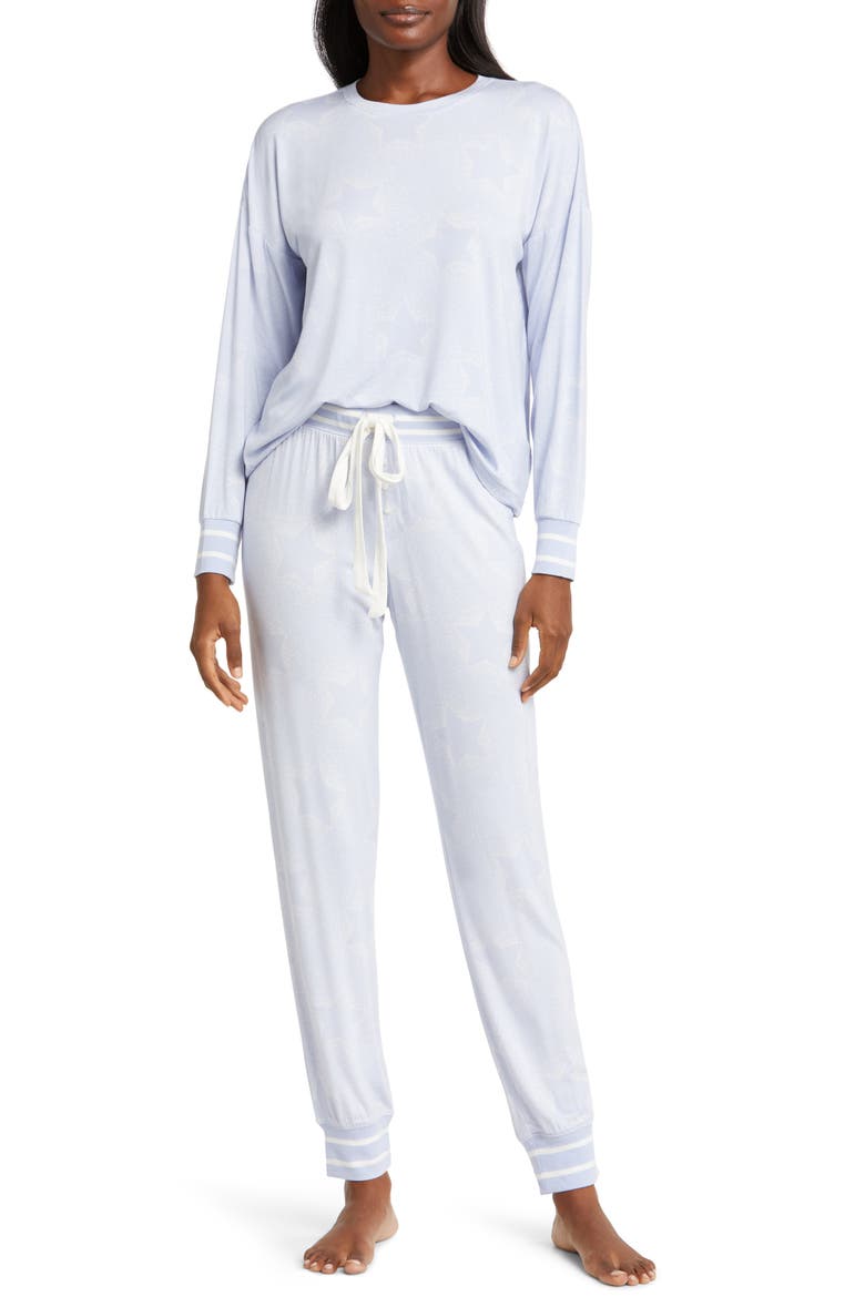 Twinkle Relaxed Fit Pajamas, Main, color, BLUE MIST