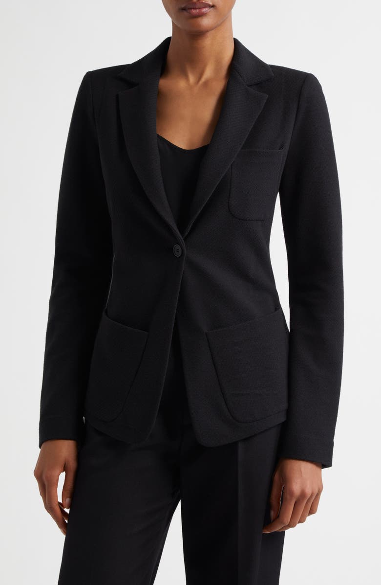 Emporio Armani Stretch One-Button Blazer, Main, color, 