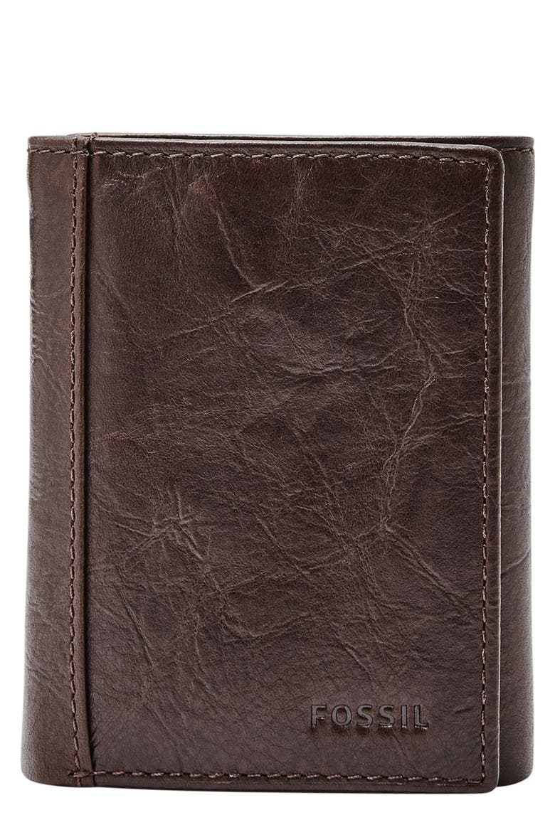 Neel Leather Wallet, Main, color, BROWN