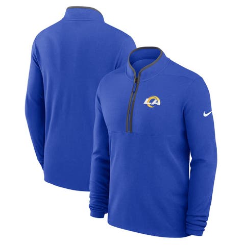 Men's Nike Royal Los Angeles Rams Lightweight Victory Dri-FIT Half-Zip Pullover