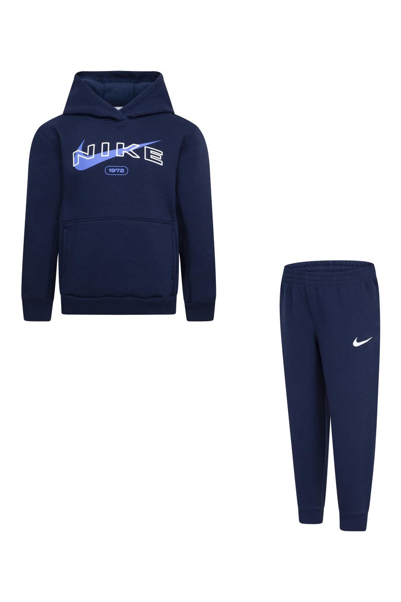 Kids' Fleece Pullover & Joggers Set, Main, color, U90MIDNIGH