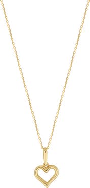 Bony Levy 14K Gold Open Heart Pendant Necklace