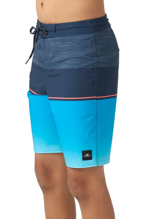O'neill Kids' Hyperfreak Heat Block Swim Trunks In Navy